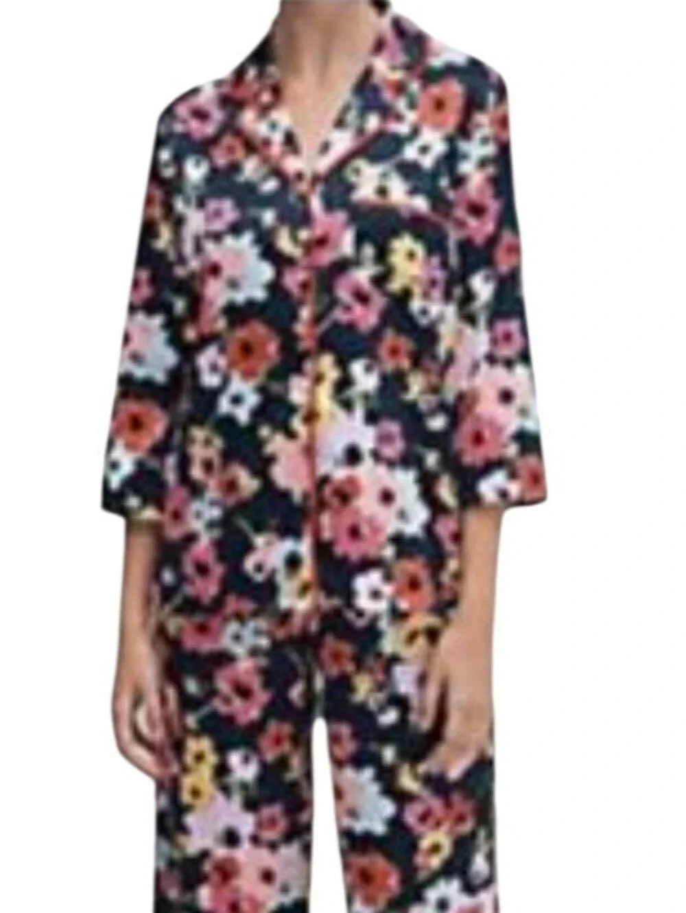 Kate Spade Floral Satin Pajama Set.... Size Medium